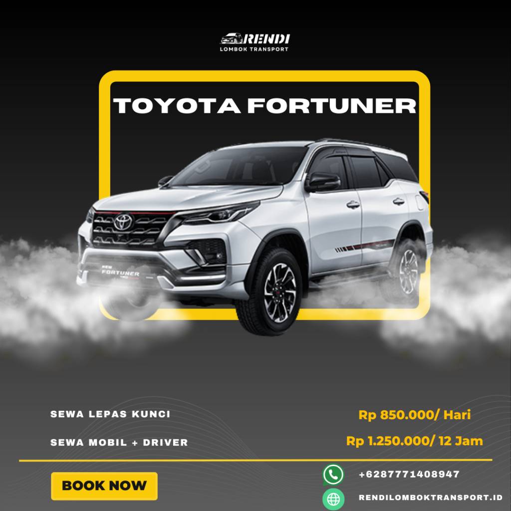 Rent car lombok - Toyota Fortuner