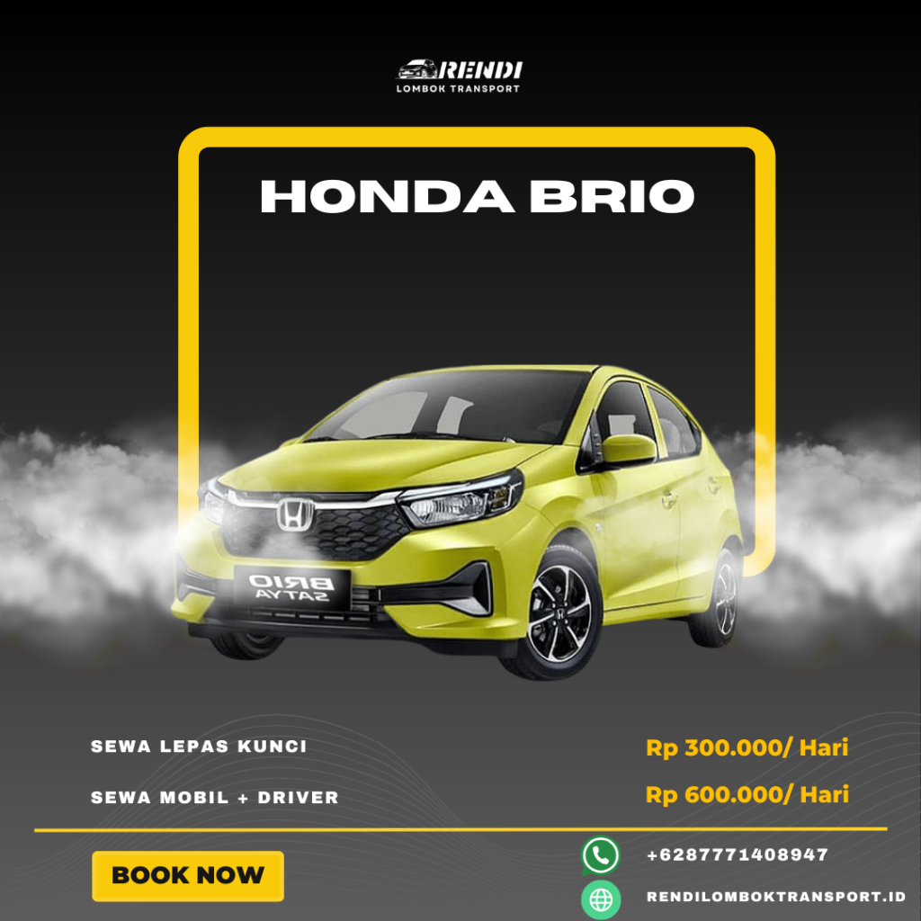 Sewa Mobil Lombok - Honda Brio