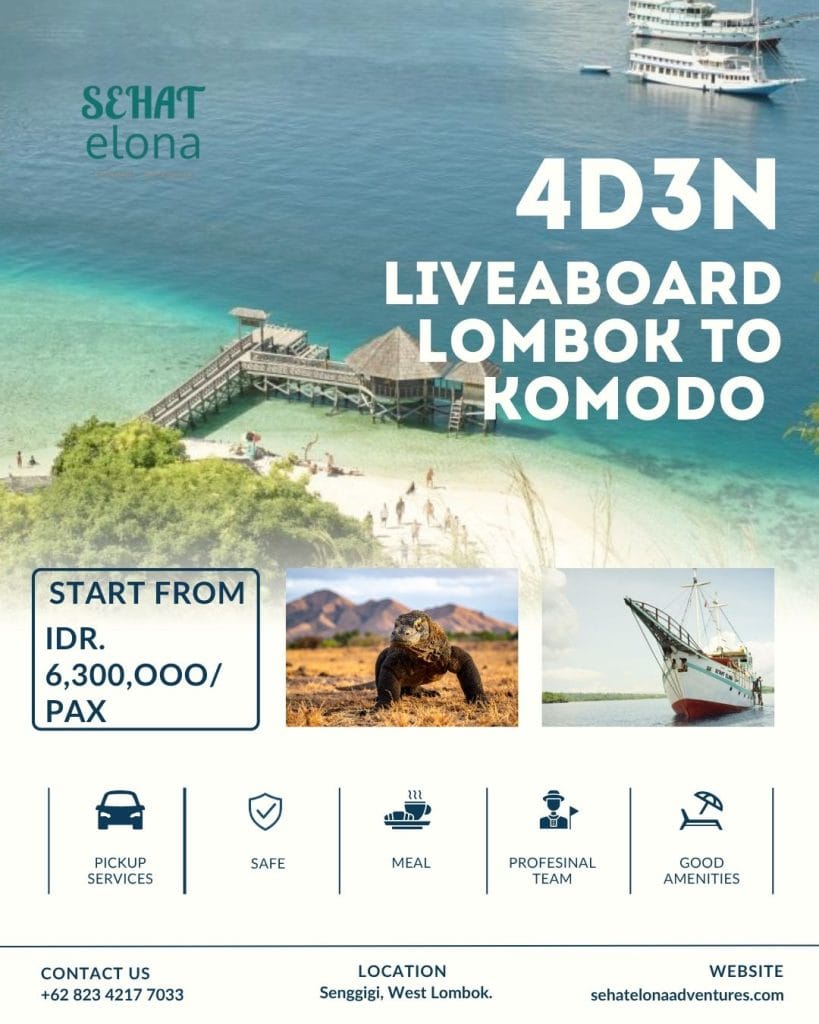 Liveabord Lombok To Komodo Tour 4D3N